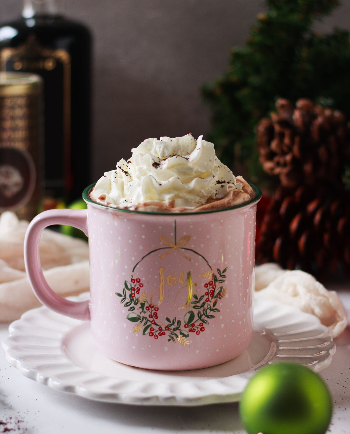 holiday hot chocolate Franzese x Grand Brulot