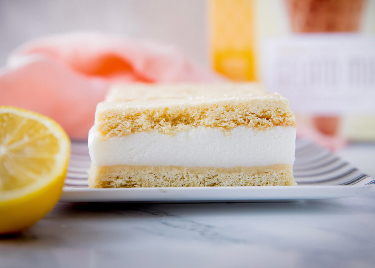 fresh lemon gelato bars